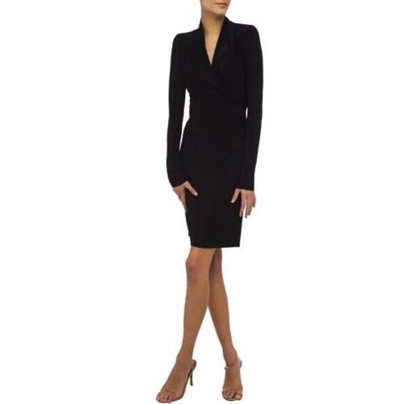 Norma Kamali Long Sleeve Wrap Dress Size XXL - Picture 1 of 6